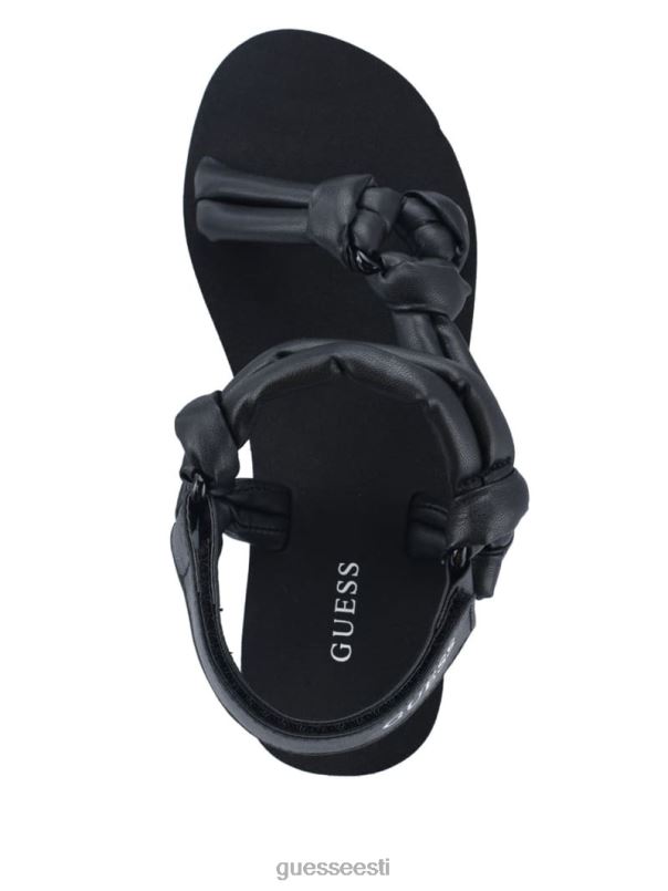 albina sõlmitud platvormiga sandaalid must GUESS jalatsid naised BB4BB3481