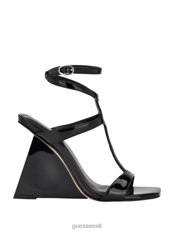 bacio t-rihmaga kiilkontsad must GUESS jalatsid naised BB4BB3405