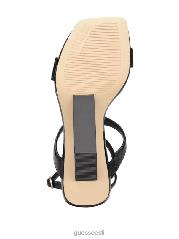 bacio t-rihmaga kiilkontsad must GUESS jalatsid naised BB4BB3405