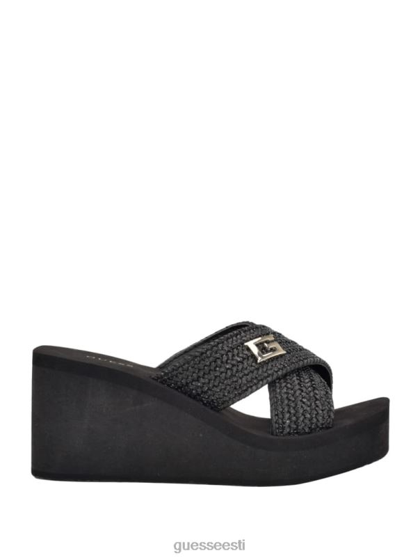 danvi punutud kiilsandaalid must GUESS jalatsid naised BB4BB3467