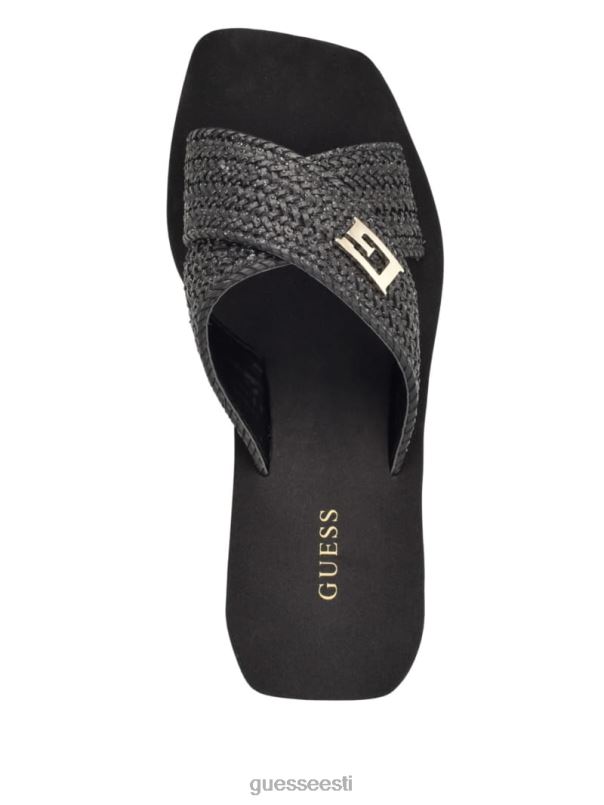 danvi punutud kiilsandaalid must GUESS jalatsid naised BB4BB3467