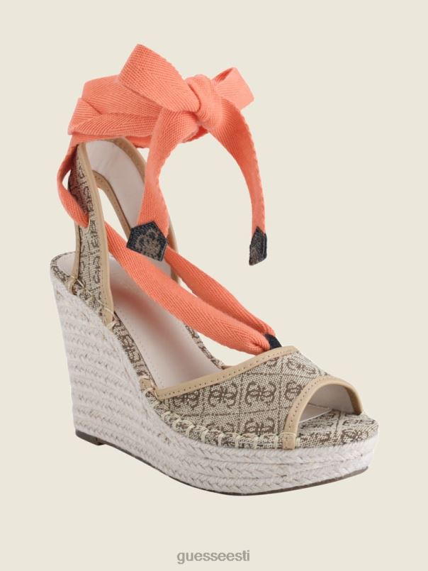 halona lips espadrill kiilud keskmine pruun GUESS jalatsid naised BB4BB3447