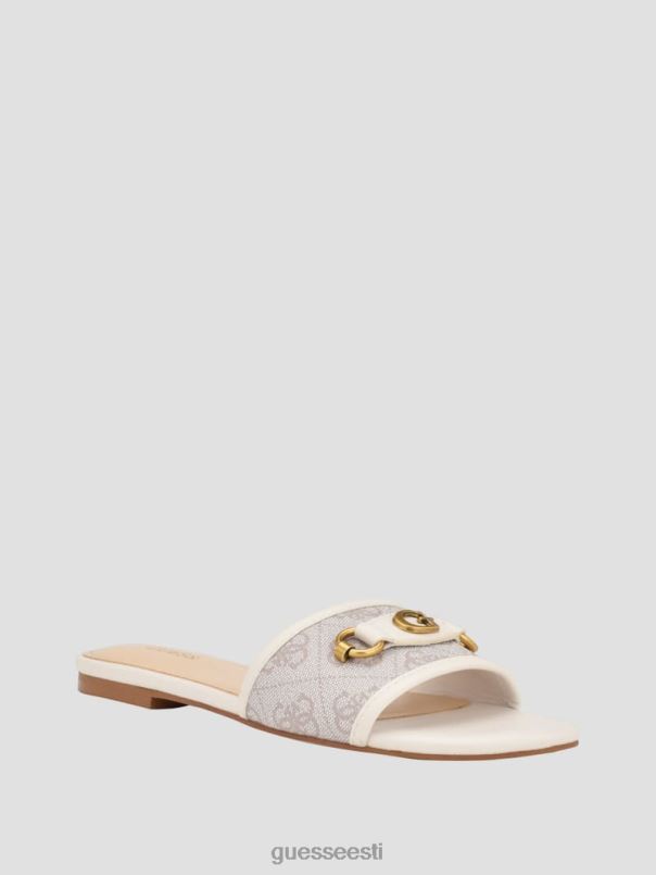 hammi logoga liugusandaalid elevandiluu 150 GUESS jalatsid naised BB4BB3455