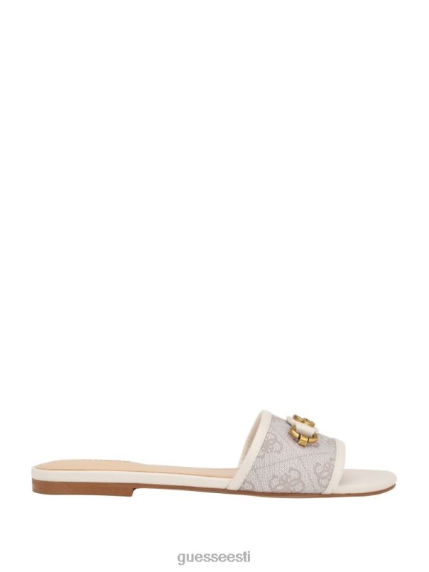 hammi logoga liugusandaalid elevandiluu 150 GUESS jalatsid naised BB4BB3455