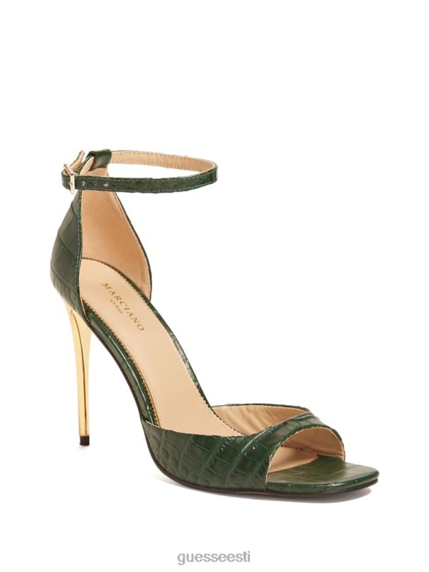 kontsaga peep-toe sandaal roheline kroko GUESS jalatsid naised BB4BB3420