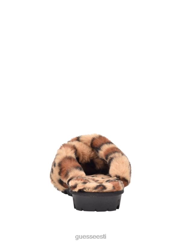 ristuvad karusnahast sussid pruun multikangas GUESS jalatsid naised BB4BB3497