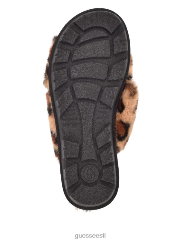 ristuvad karusnahast sussid pruun multikangas GUESS jalatsid naised BB4BB3497