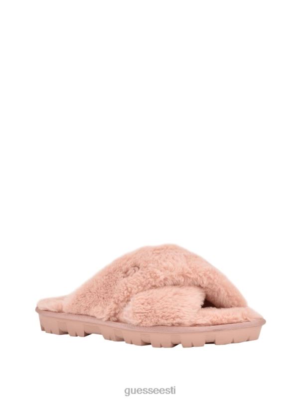 ristuvad karusnahast sussid roosa GUESS jalatsid naised BB4BB3502