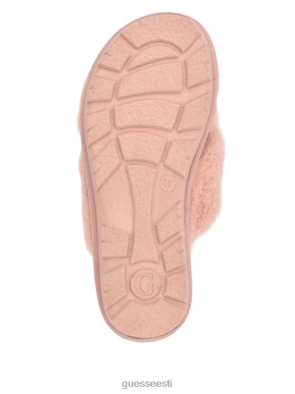 ristuvad karusnahast sussid roosa GUESS jalatsid naised BB4BB3502