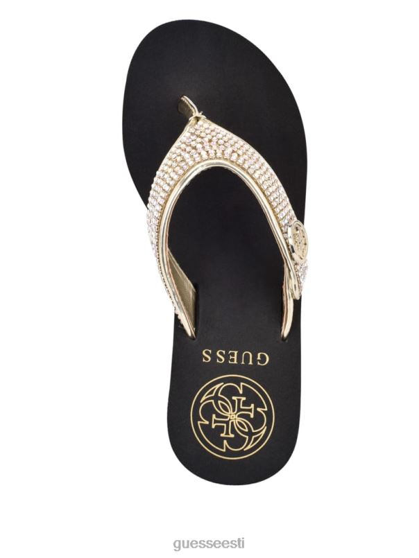 sarraly logoga kiilu plätud kuldne multi GUESS jalatsid naised BB4BB3479