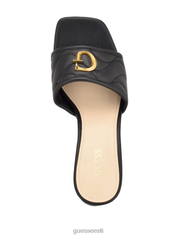 ulliy kontsaga sandaalid must GUESS jalatsid naised BB4BB3402
