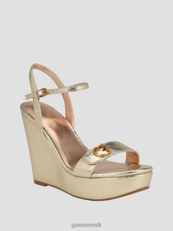 whimifa shimmer metallik g wedge sandaalid kullast GUESS jalatsid naised BB4BB3468
