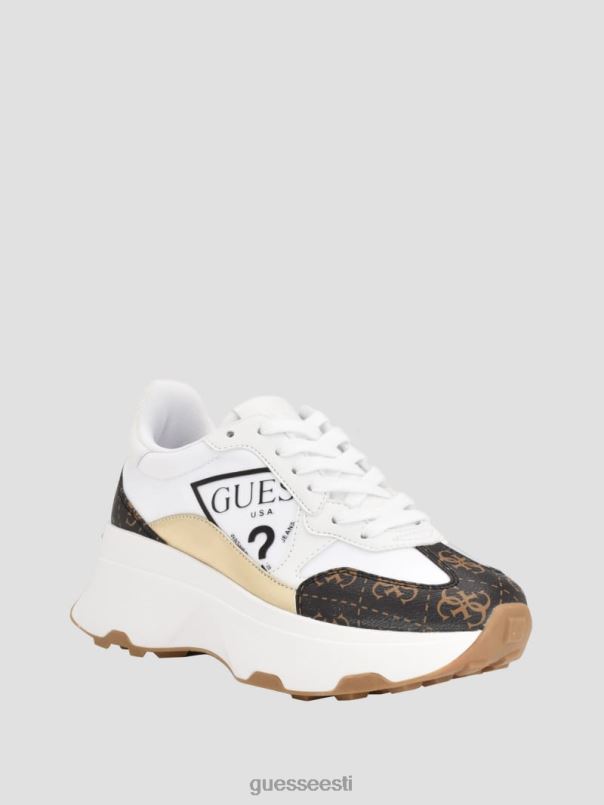 calebb logoga prinditud tossud valge GUESS jalatsid naised BB4BB3337