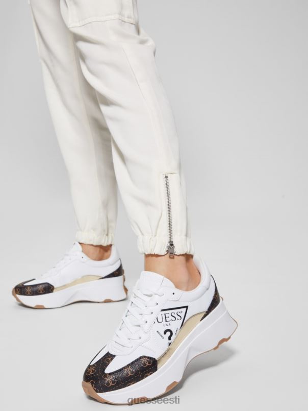 calebb logoga prinditud tossud valge GUESS jalatsid naised BB4BB3337