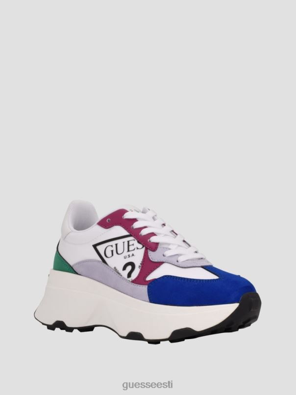 calebb logoga prinditud tossud valge grafiti GUESS jalatsid naised BB4BB3351