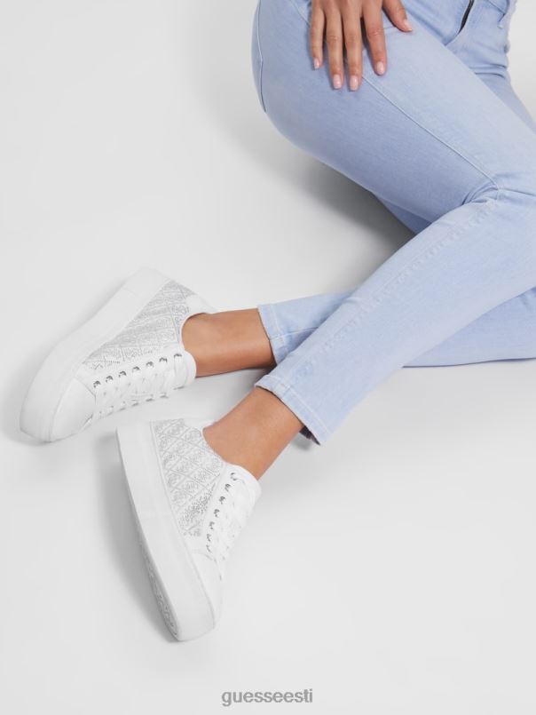 gelsen rhinestone logoga madalad tossud hõbe 040 GUESS jalatsid naised BB4BB3343