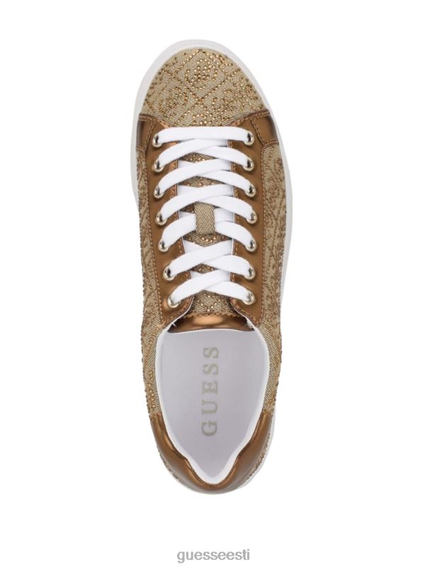 gelsen rhinestone logoga madalad tossud pronksist GUESS jalatsid naised BB4BB3348