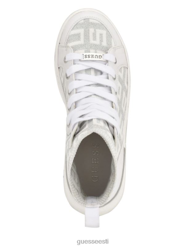 mannen logoga kootud kõrged tossud hõbe 040 GUESS jalatsid naised BB4BB3333