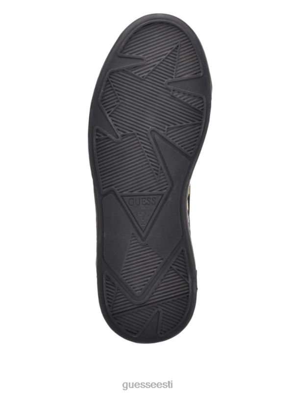 mannen logoga kootud kõrged tossud keskmine pruun GUESS jalatsid naised BB4BB3336