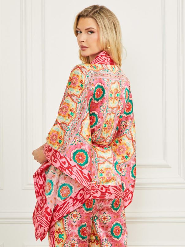 babyloni satiinkimono babyloni teki trükk GUESS kehakate naised BB4BB1766