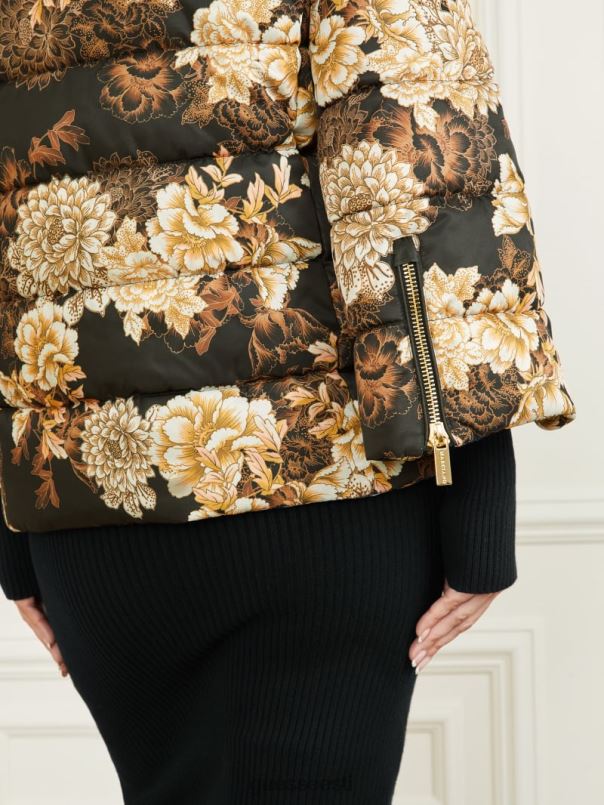 sharon puffer jope pärast tumedat lilleprinti GUESS kehakate naised BB4BB1946