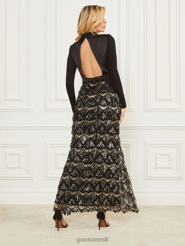 abby maxi kleit must GUESS kehakate naised BB4BB592