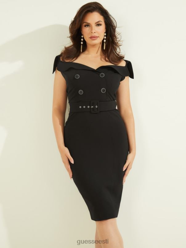 audrey portree kaelusega kleit must GUESS kehakate naised BB4BB743