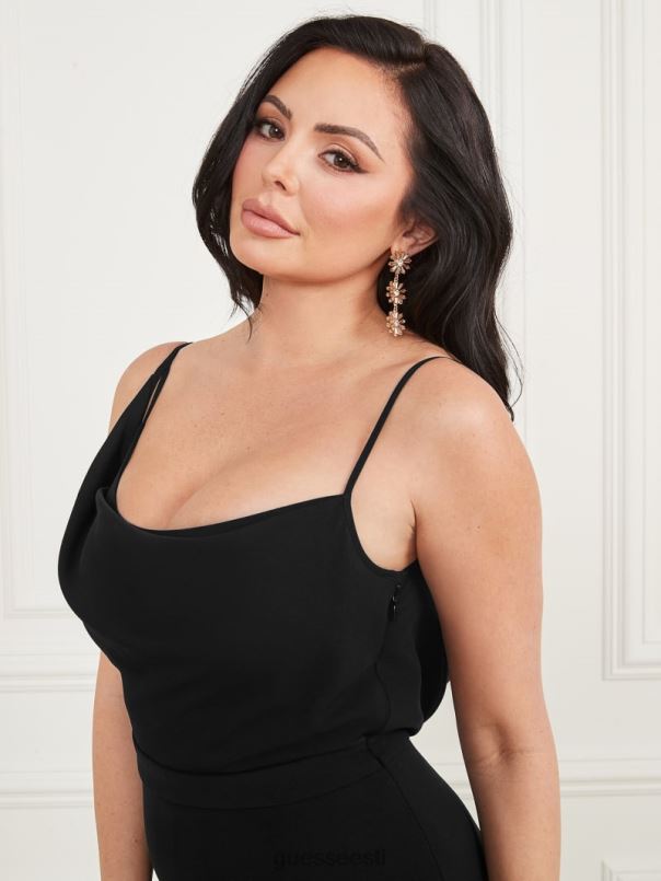 betsy drapeeritud kombinesoon must GUESS kehakate naised BB4BB444