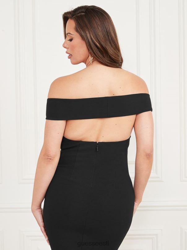 dahlia õlgadeta kleit must GUESS kehakate naised BB4BB580