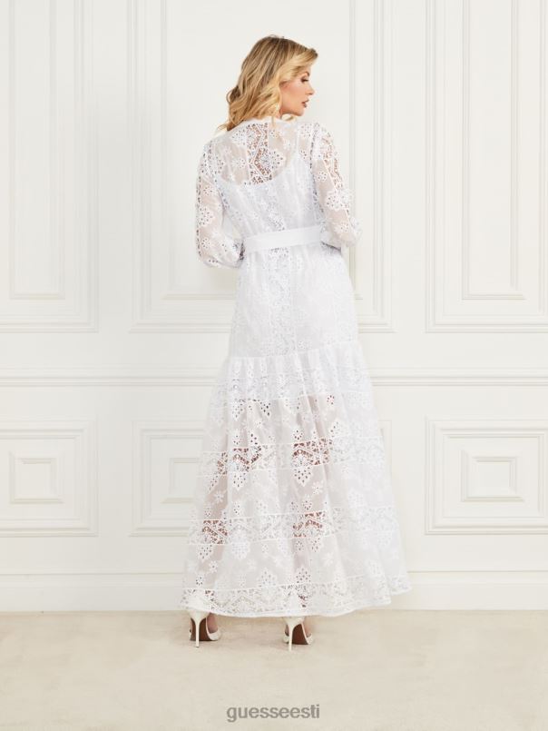 kassandra tikitud kleit blanc pur GUESS kehakate naised BB4BB475