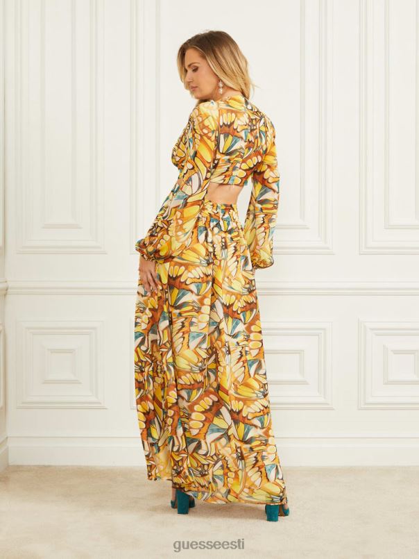 maxi kleit kuldne tiivajälg GUESS kehakate naised BB4BB488