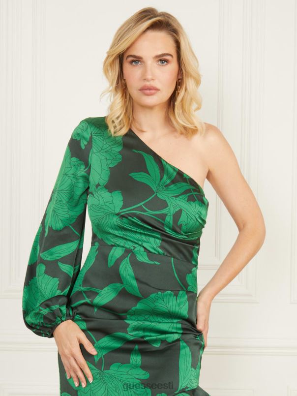 tricia volangidega kleit nostalgiatrükk GUESS kehakate naised BB4BB764