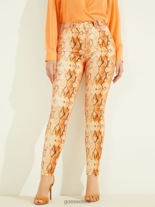 ussinahast tikkpüksid nr. 97 kitsad teksad sonora nahk GUESS kehakate naised BB4BB282