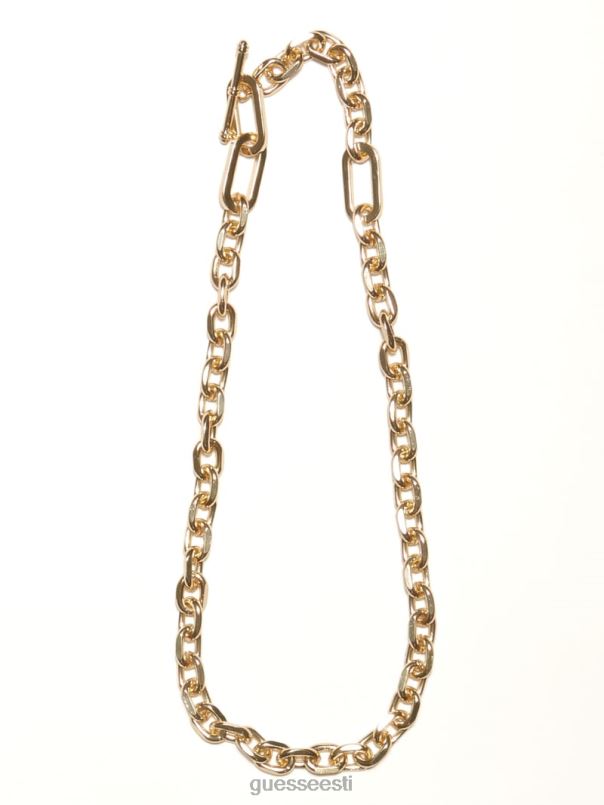14k kullatud ühe ketiga kaelakee hõbe/kuld GUESS tarvik naised BB4BB3905