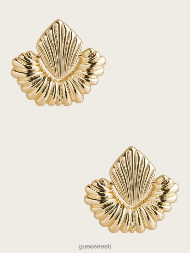 14k kullatud tekstuurne uksekoputuskõrvarõngas hõbe/kuld GUESS tarvik naised BB4BB3932