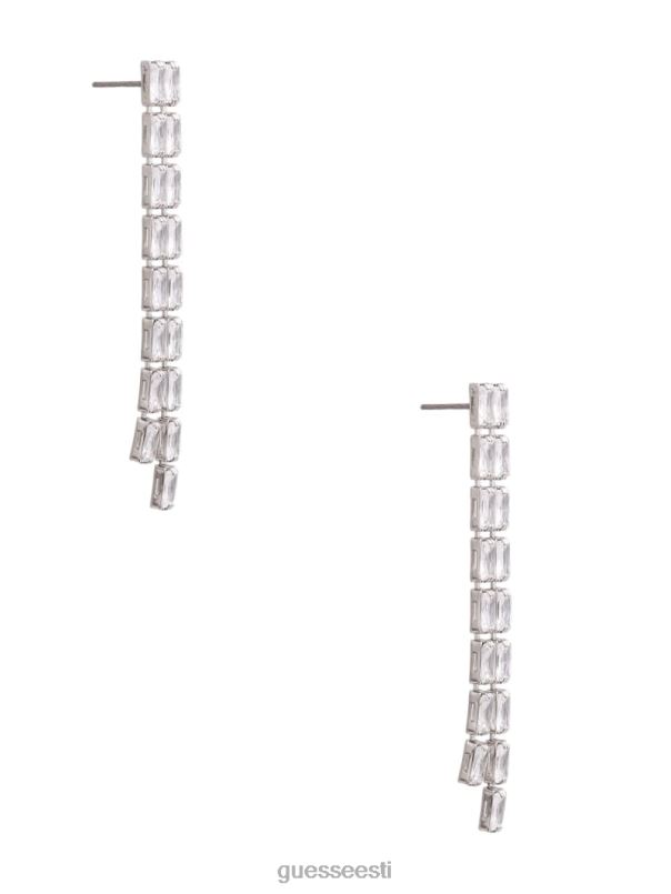 kristallist narmastega kõrvarõngad hõbedane GUESS tarvik naised BB4BB3857