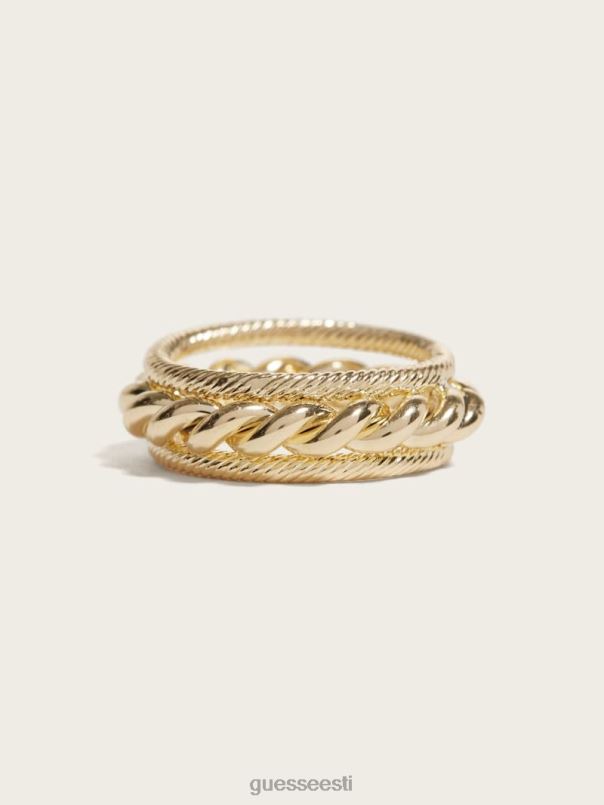 mitme tooniga punutud keerdrõngas hõbe/kuld GUESS tarvik naised BB4BB3911