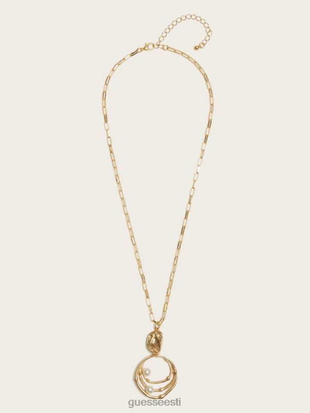 pärli orbitaalne kaelakee kullast GUESS tarvik naised BB4BB3919