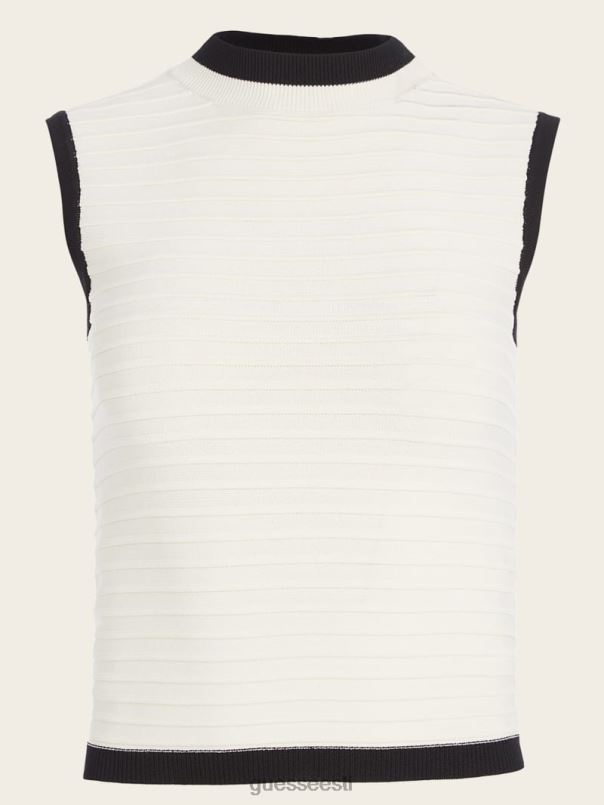 alba reljeefne triibuline topp liivane kallas/must GUESS kehakate naised BB4BB1473