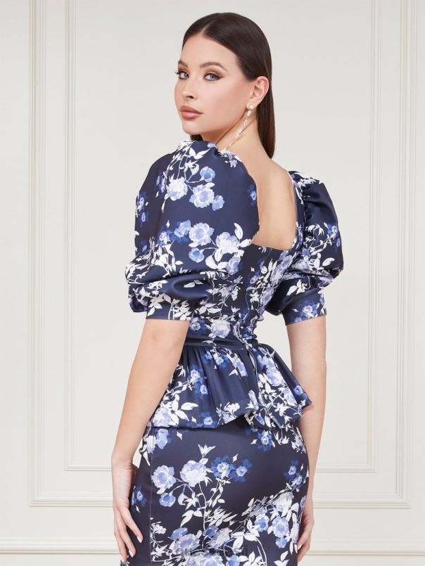 alexi kroonleht poose top kroonlehe poos indigo GUESS kehakate naised BB4BB1705