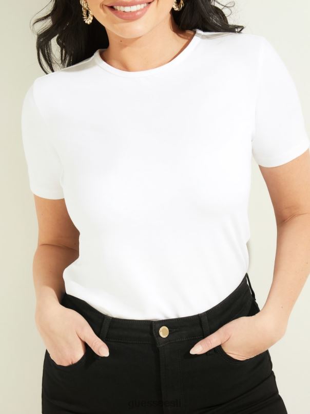 bianca klassikaline tee blanc pur GUESS kehakate naised BB4BB1584