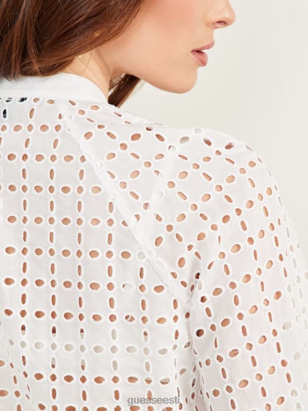 eco luella aasaga pluus blanc pur GUESS kehakate naised BB4BB1268