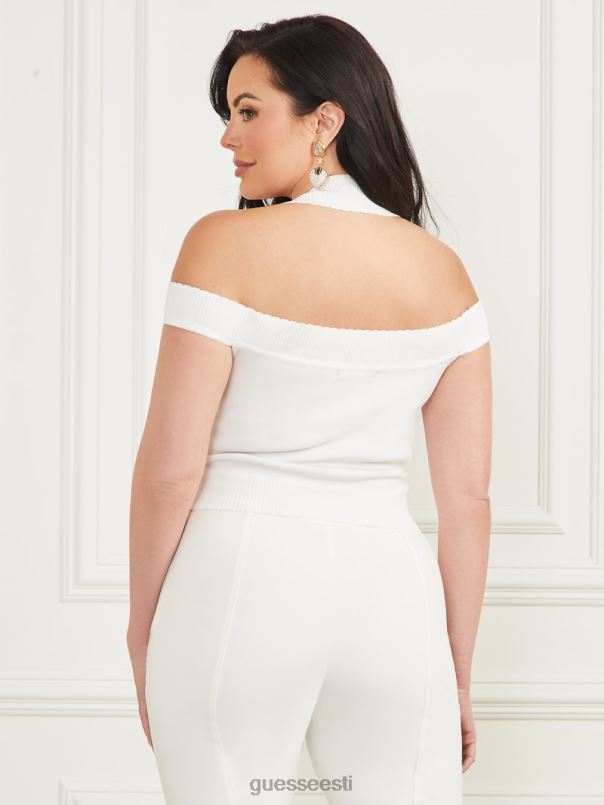 justine kampsun top kahvatu pärl GUESS kehakate naised BB4BB1028