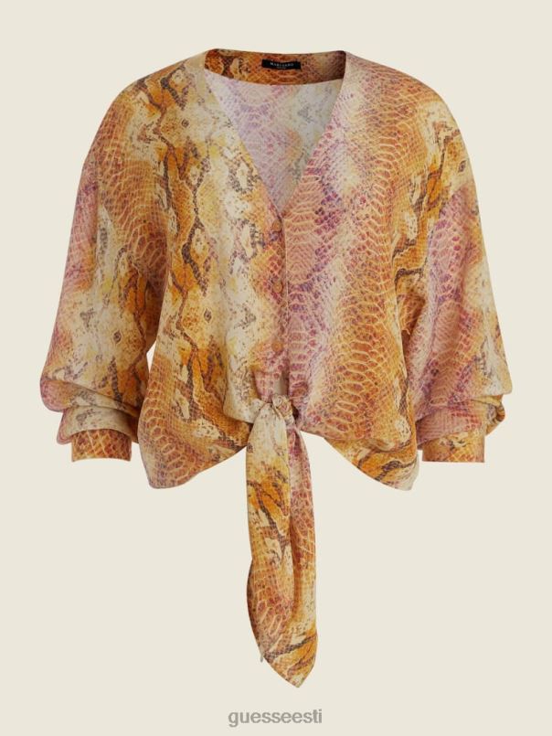 sonora siidist lipsuga pluus sonora nahk GUESS kehakate naised BB4BB1567