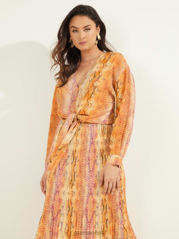 sonora siidist lipsuga pluus sonora nahk GUESS kehakate naised BB4BB1567