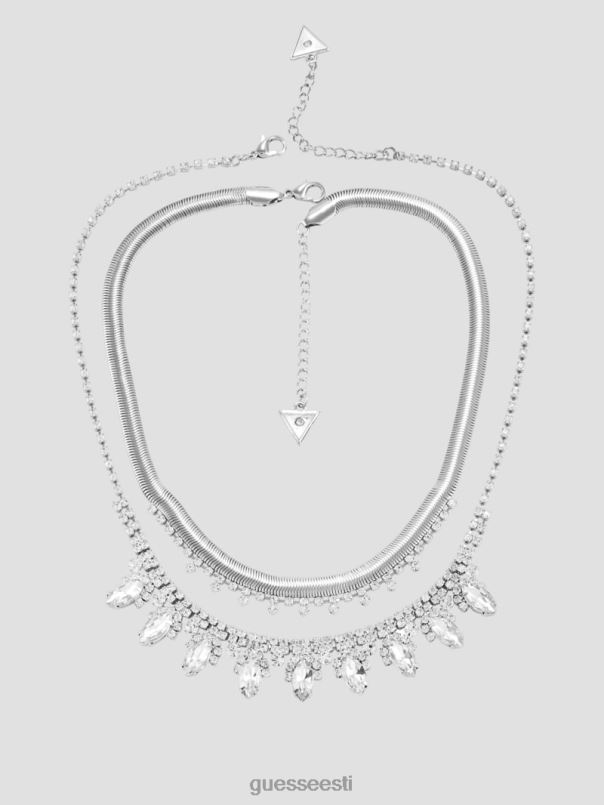 kivikristallist kaelakee hõbedane GUESS tarvik naised BB4BB3877