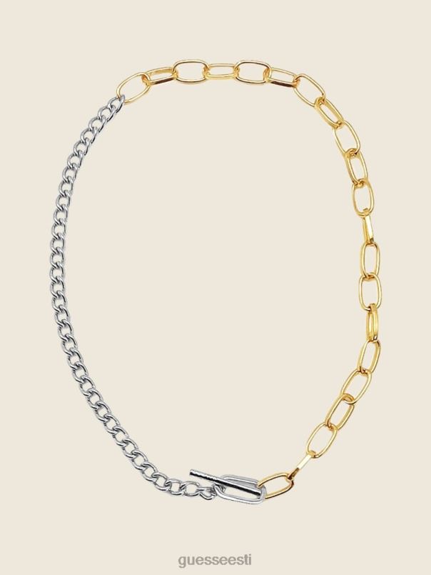 mitmetooniline segakett-kaelakee multiroheline roosa valge GUESS tarvik naised BB4BB3940