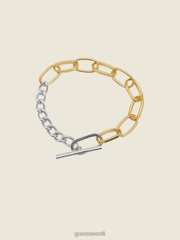 mitme tooniga segatud kett-lingiga käevõru multiroheline roosa valge GUESS tarvik naised BB4BB3917