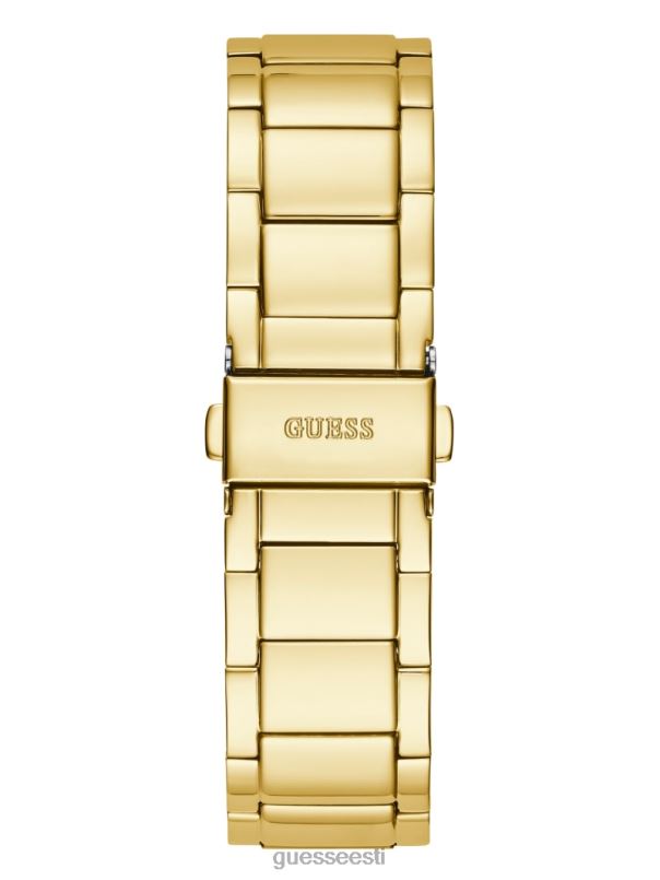 eksponeeritud sihverplaadiga analoogkell kullast GUESS tarvik naised BB4BB3593