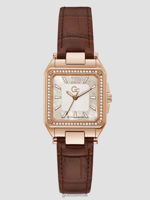 gc petite nahast analoogkell pruun GUESS tarvik naised BB4BB3626